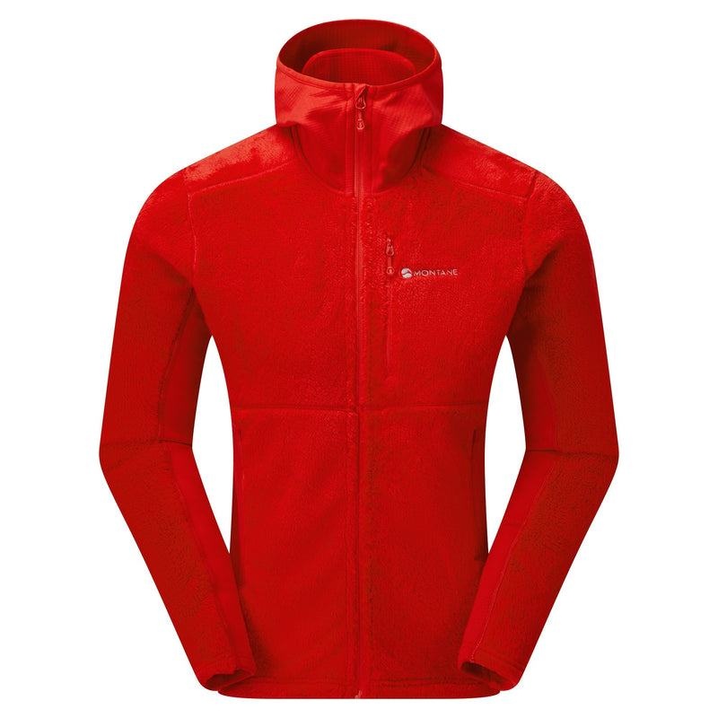 Montane Protium XPD Con Cappuccio Giacche In Pile Uomo Rosse | JKR8081JY