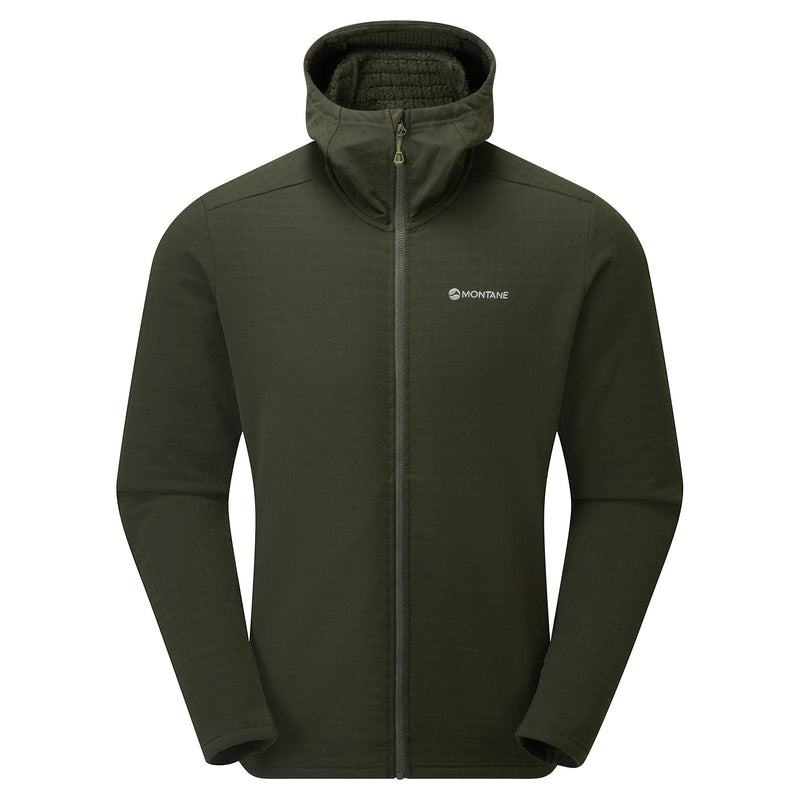 Montane Protium XT Con Cappuccio Giacche In Pile Uomo Verdi Scuro | NWR3522TT