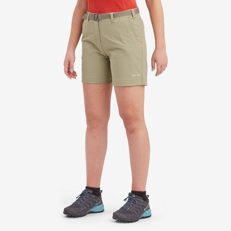 Montane Terra Stretch Lite Pantaloncini Donna Khaki | HZX1347DR