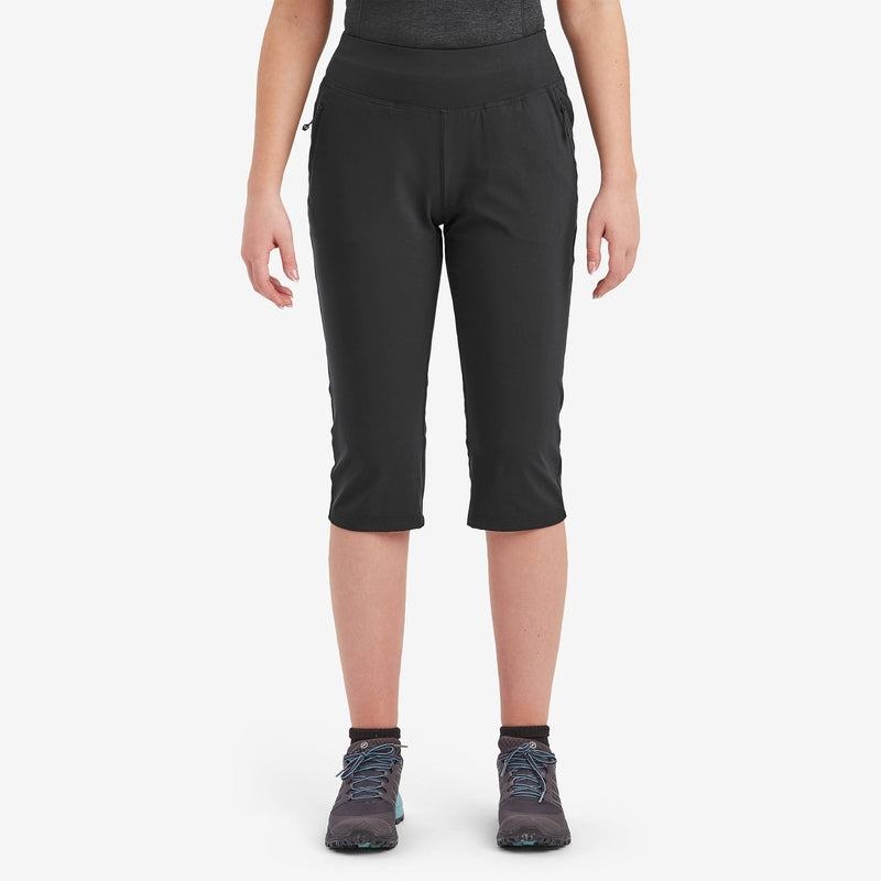 Montane Tucana Lite Stretch Capri 3/4 Leggings Donna Nere | XGM162DR