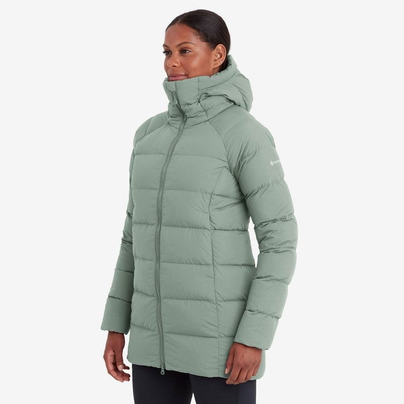 Montane Tundra Con Cappuccio Piumini Donna Grigie Verdi | DJZ470IG