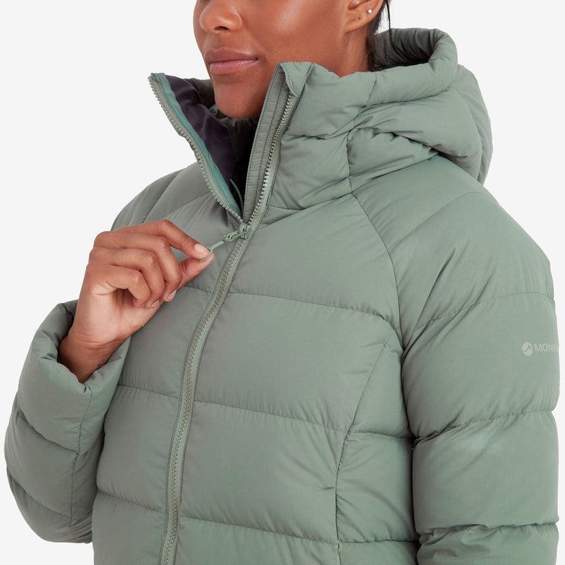 Montane Tundra Con Cappuccio Piumini Donna Grigie Verdi | DJZ470IG